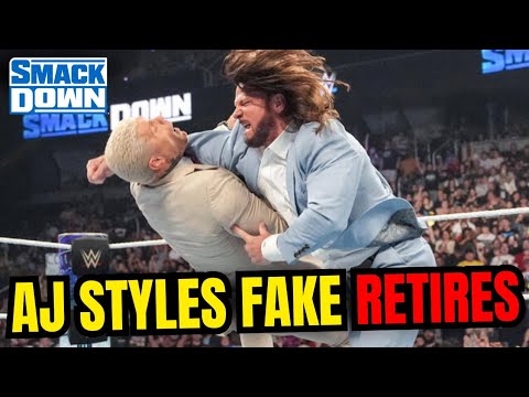 WWE SMACKDOWN Review (05/31/2024) | AJ Styles Fakes Retirement & Attacks Cody Rhodes