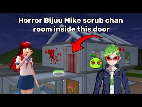 There's a horror Bijuu Mike رعب بيجو مايك سكراب تشان Secret room inside | Sakura School Simulator Ph