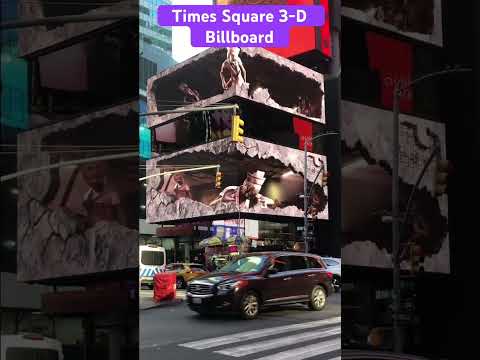 NYC 3-D Billboard Times Square #timessquare #halloween #nyc