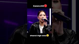 sheena's high notes😯 #bini #kareralive #binikarera #karera #livesinging #biniofficial #biniph