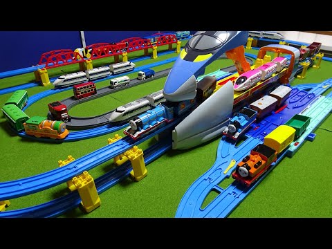 Plarail Shinkansen ☆ Super Large Nozomi Giant Station & Gordon the Tank Engine