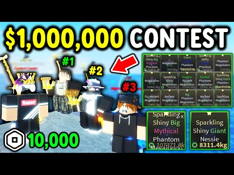 I HOSTED The LARGEST FISCH TOURNAMENT To WIN $10,000 ROBUX and MILLIONS in Roblox Fisch..