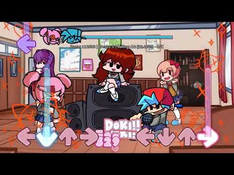 FNF MOD:Doki Doki Takeover Plus Update - Baka (FC) (Walkthrough/Baka/HARD)