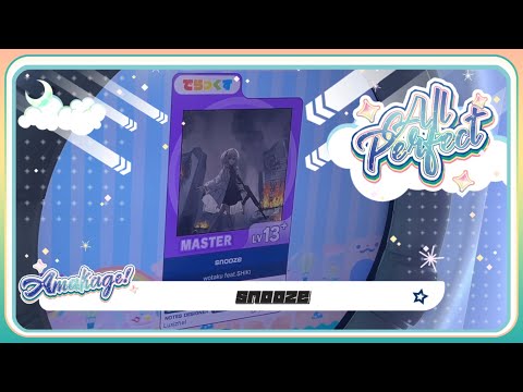 【maimaiでらっくす】snooze でらっくす譜面 MASTER ALL PERFECT 【直撮り】