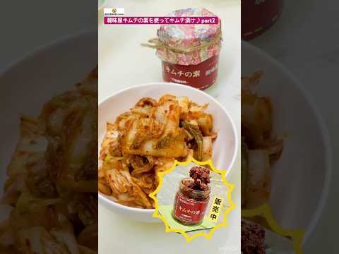 【韓味屋キムチの素】活用2白菜キムチを漬ける♪ #cooking #簡単レシピ #キムチ #キムチの素 #韓味屋 #ヤンニョム