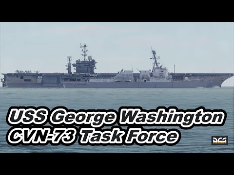 DCS World U.S.NAVY CVN-73 USS George Washington Nimitz class aircraft carrier  Task Force