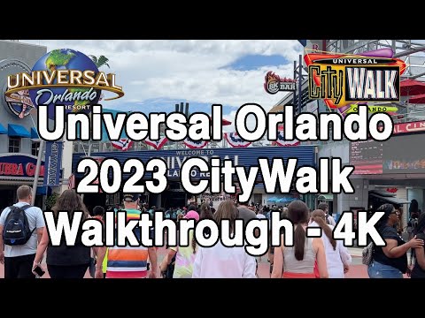 Universal Orlando - 2023 CityWalk Walkthrough - 4K