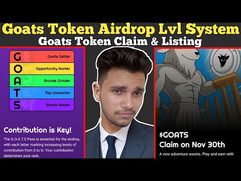 Goats Token Airdrop Lvl System | Goats Token Claim & Listing | Goats Listing Date Update