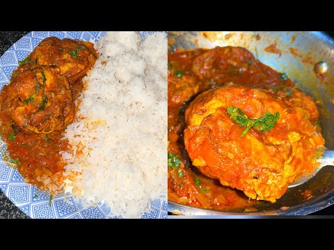 Egg omelet masala curry || How to make Egg appam curry in telugu || Anda masala curry #eggcurry