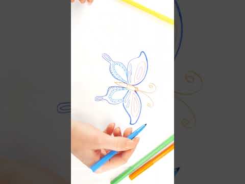 #butterfly #drawing #coloring #trending #viralvideo