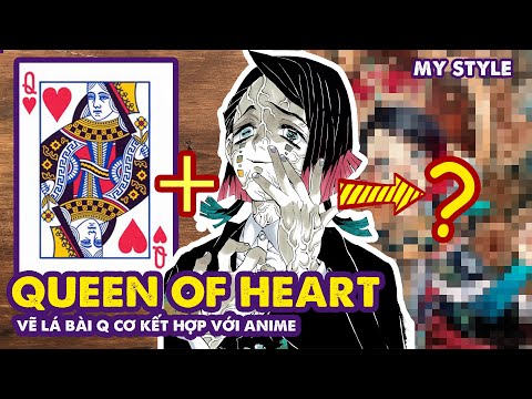 Fusion Drawing - The Queen of Hearts VS Enmu in Kimetsu no Yaiba | Huta Chan Studio