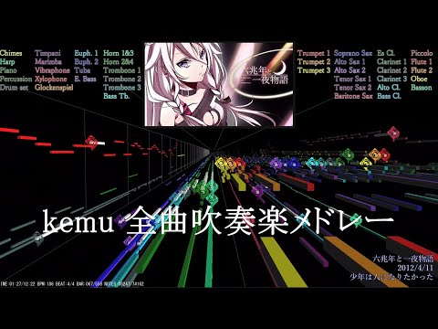 kemu全曲メドレー【吹奏楽】