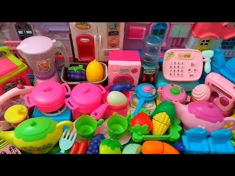 Satisfying Unboxing | Hello kitty Sanrio kitchen Set | tiny asmr mini kitchen set | #asmr💚