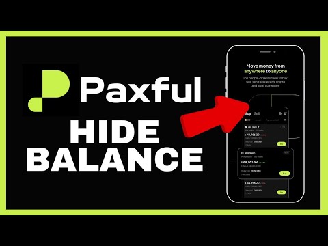 How to Hide Balance on Paxful App 2024?