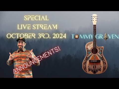 ANNOUNCEMENTS! Special Live Stream October 3rd, 2024