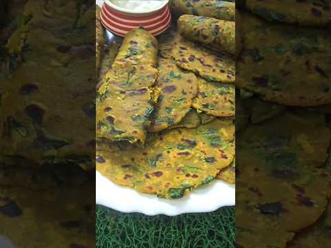 SUPER HEALTHY Bajra Methi Na Dhebra1 बार बनाये हफ्तों खाये सफर हो या चाय मजा उठए#viral