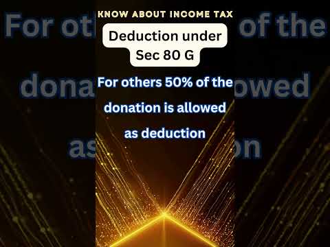 Deduction 80G for Donations #taxfiling #ca #80g #donation #taxtips #itrfiling  #taxconsulting