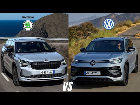 2025 VW Tayron vs 2024 Škoda Kodiaq: Best 7 seater SUVs Compared!