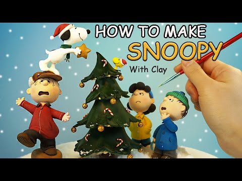 Making SNOOPY'S CHRISTMAS with clay_Clay Art_Clay Tutorial