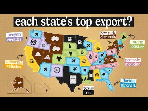 What Is The TOP EXPORT Of Each US State?