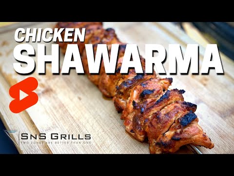 Chicken Shawarma Recipe on the BBQ #shorts