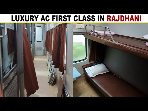 NEW DELHI To SEALDAH | LUXURY AC First Class Coupe in Rajdhani Express Train Journey 4k ultra HD