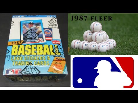 1987 Fleer Baseball BBCE Sealed Hobby Box Break