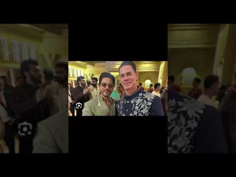 Shah rukh khan and John cena meets each other in Anant ambani #shorts