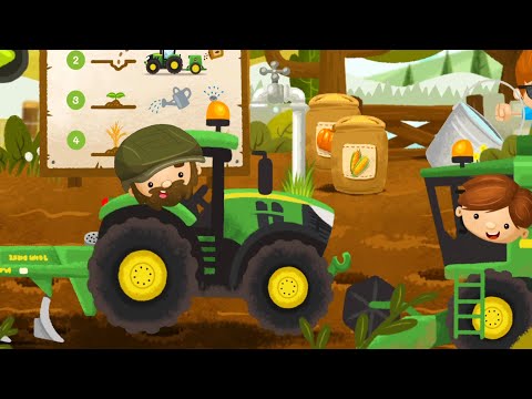 Farming for Kids that is Colorful Tractors, farm animals and fun work on the Farm - Bazylland Games