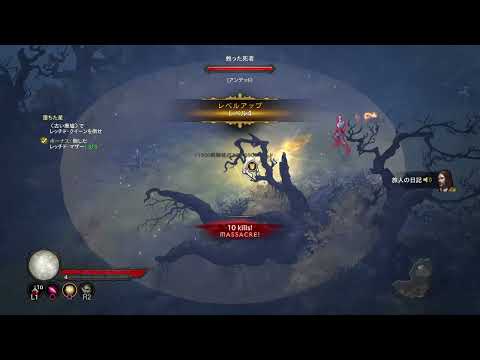 PS4日本語版　Diablo III （ディアブロ３） ACT１その１　スタート～大聖堂でケインを見つけるまで　（Crusader編）