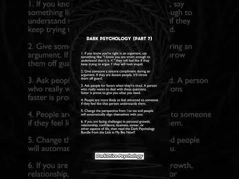 Dark Psychology (part 7) #manipulation #psychology