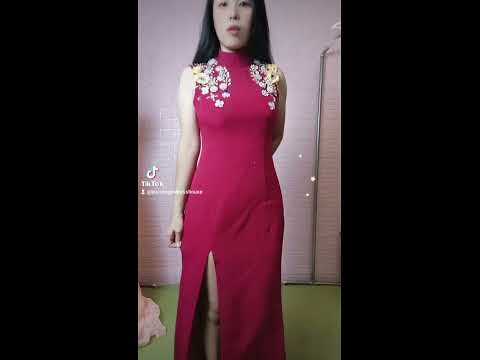 High Neck Sexy Split Long Maxi Dress