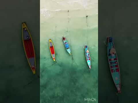 Long Tail boats in Koh Tao Thailand.