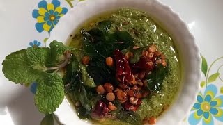 pudina chutney(పుదీనా చట్నీ) | mint chutney | pudina chutney in telugu | pudina chutney recipe