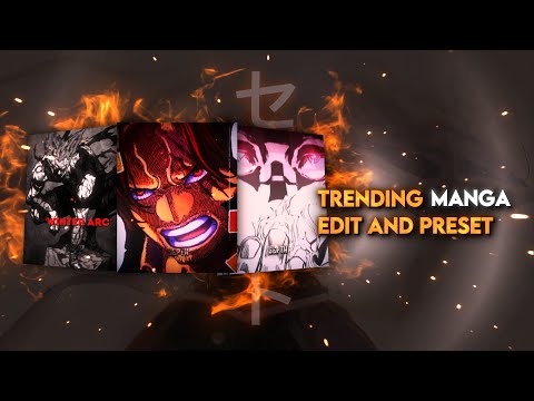 TRENDING MANGA EDIT 'PRESETS'- ALIGHT MOTION 📱