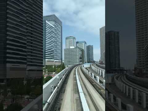 【4K】ゆりかもめ 豊洲駅 -Toyosu Station, Yurikamome Line-