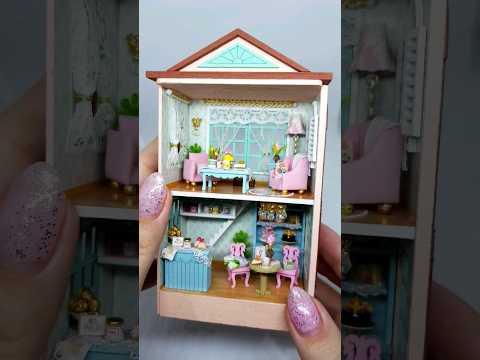 DIY miniature dollhouse kit #Shorts #diydollhouse #miniaturedollhouse