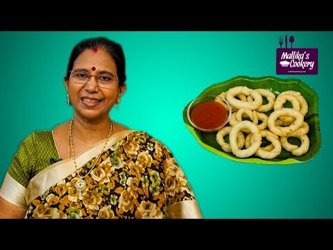 RICE RINGS : Mallika Badrinath Recipes | Evening Snacks