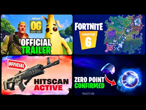 Fortnite Chapter 6 LEAKS & NEWS! 🔥🤯 (OG Chapter 1 TRAILER, Chapter 6 Map & HITSCAN RETURNS + MORE)