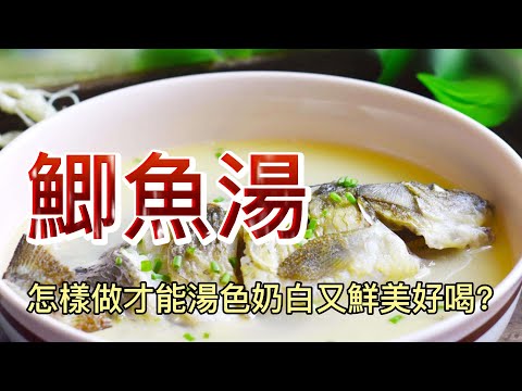 【小穎愛美食】烹飪教學：怎樣做鯽魚湯才能湯色奶白又鮮美好喝？