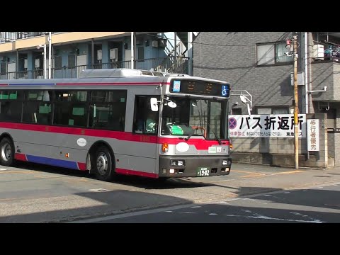 バスがバックするバス停＠等々力操車場