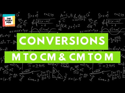 Conversion of m to cm & cm to m | The Study Pod