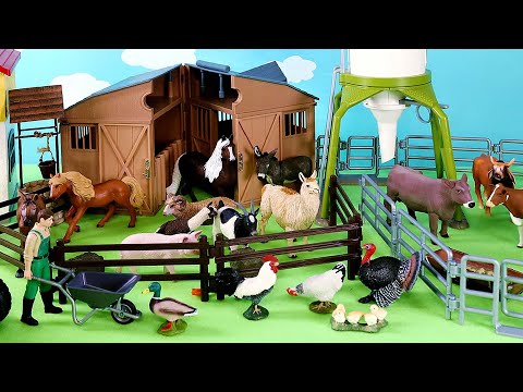 Barn Playsets and Farm Animal Figurines