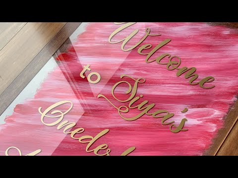 DIY Welcome Sign For Birthday Party | How to Make Birthday Welcome Sign with Balloon Garland