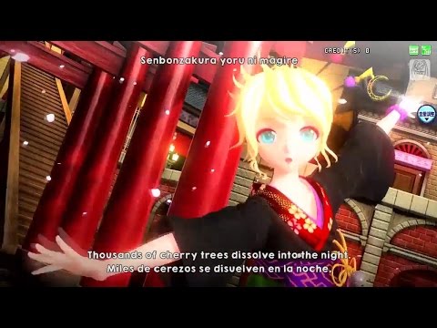 [Project DIVA Full] Senbonzakura - Kagamine Rin version [English, Spanish & Romaji subs]