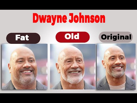 Dwayne Johnson in the next 40 years \ Photo editing