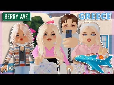 FAMILY VACATION TO GREECE! **RICH FAMILY!** | Berry Avenue Roleplay | ep.3