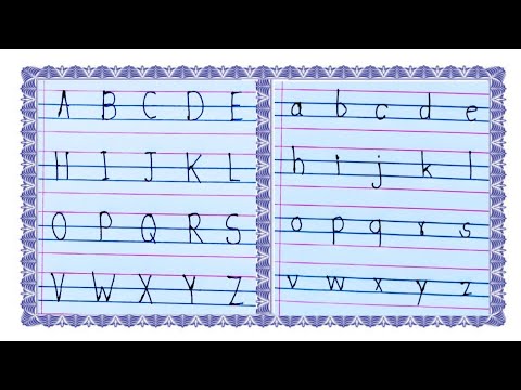 ABCD Writing Letter | Writing Capital with Small Alphabet | ABCD for Children’s | ABCD dotted No 09