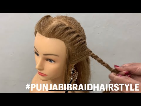 Hairstyle | #PunjabiBraidHairstyle | punjabi Gutt with parandi