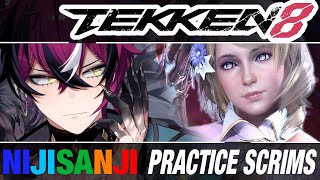 TOURNAMENT PRACTICE SCRIMS! [#NIJI_TEKKEN8]【NIJISANJI  EN | Doppio Dropscythe】